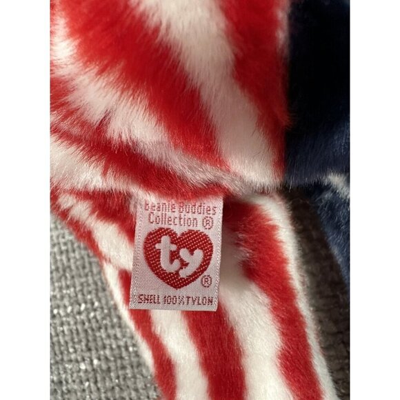 Ty Beanie Buddie Spangle Bear And Beanie Baby Glory Bear Lot USA Patriotic Plush - Picture 15 of 16